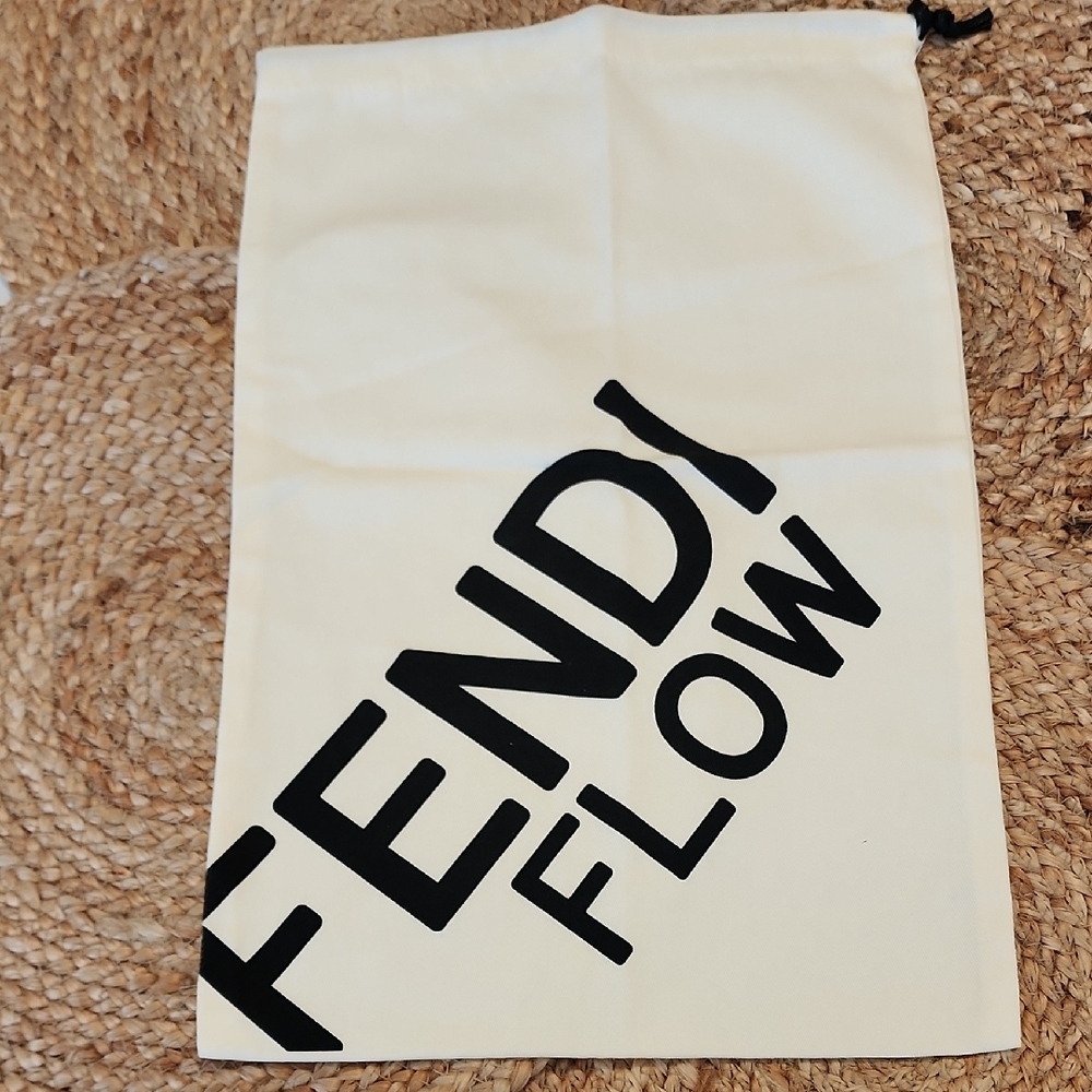 Fendi Cream and Black Dust Bag